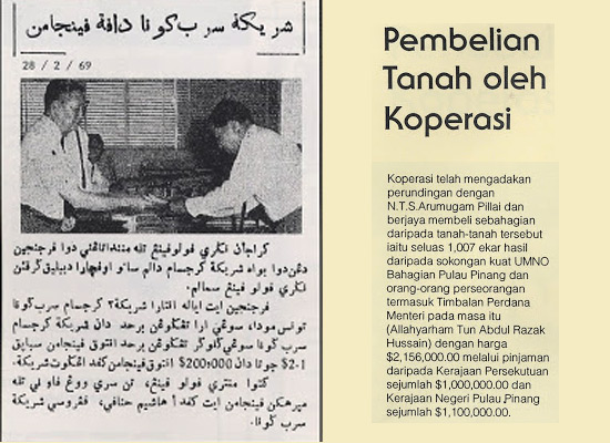 Sejarah pembelian tanah koperasi
